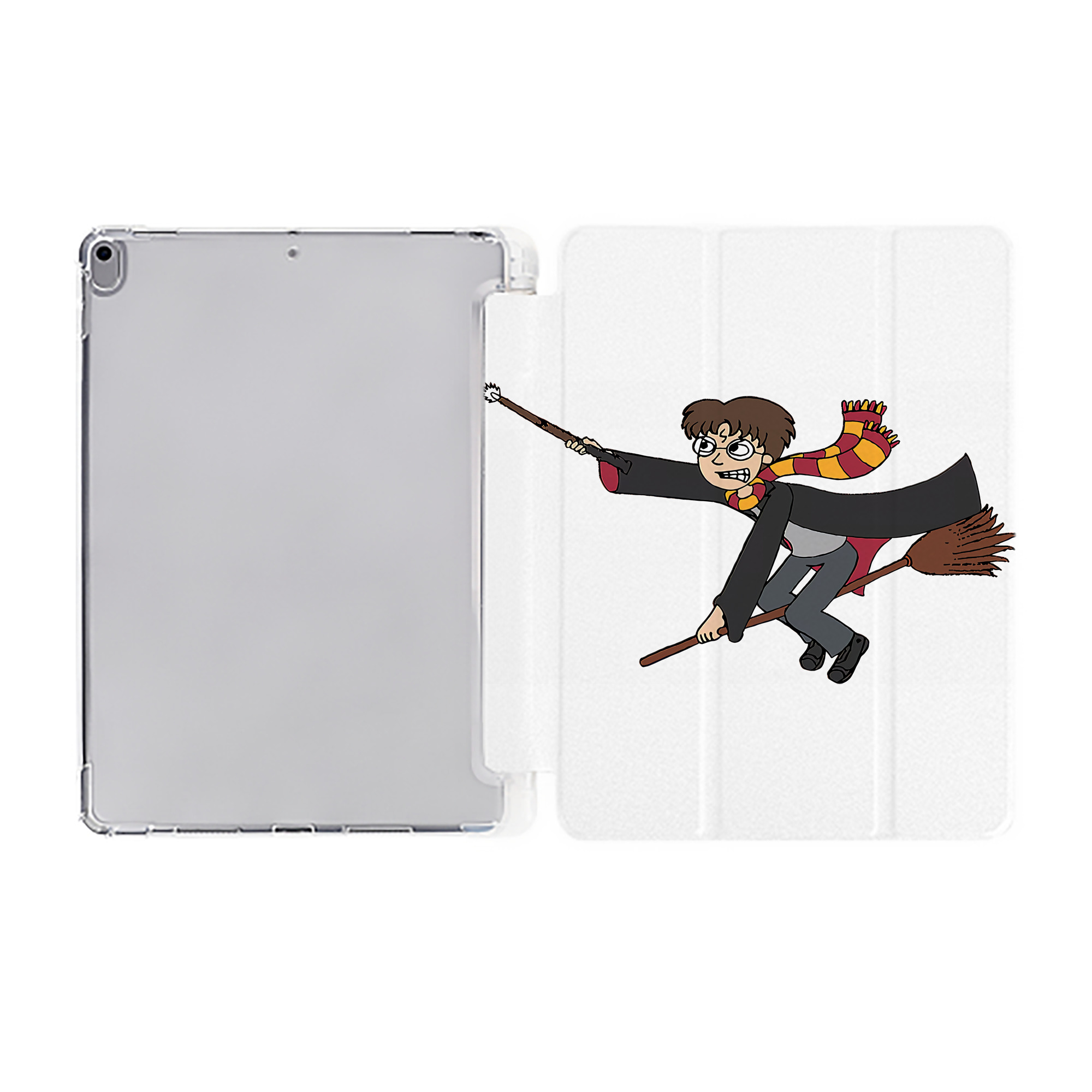 （画像用） Harry Potter ハリー・ポッターシリーズ IPad ケース ペン収納付き 三つ折りスタンド PUレザー×シリコン 対応機種9.5/10.5/10.9インチ